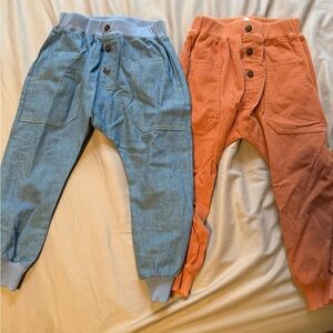 Kids' Blue and Orange Sweatpants